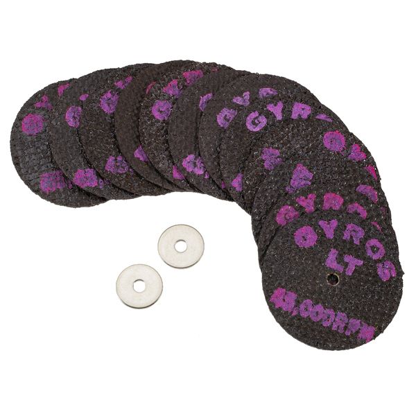 Gyros Fiber Disks LT 11-32154/12 Fiberglass Reinforced Cut Off Wheels 1-1/2" Dia. - Multi Pack of 12 . For Dremel Type Tools at Kmart.com