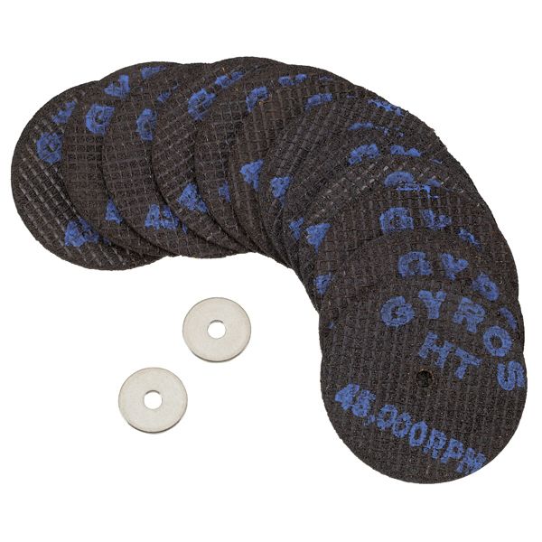Gyros Fiber Disks HT 11-32156/12 Fiberglass Reinforced Cut Off Wheels 1-1/2" Dia. - Multi Pack of 12. For Dremel Type Tools at Kmart.com