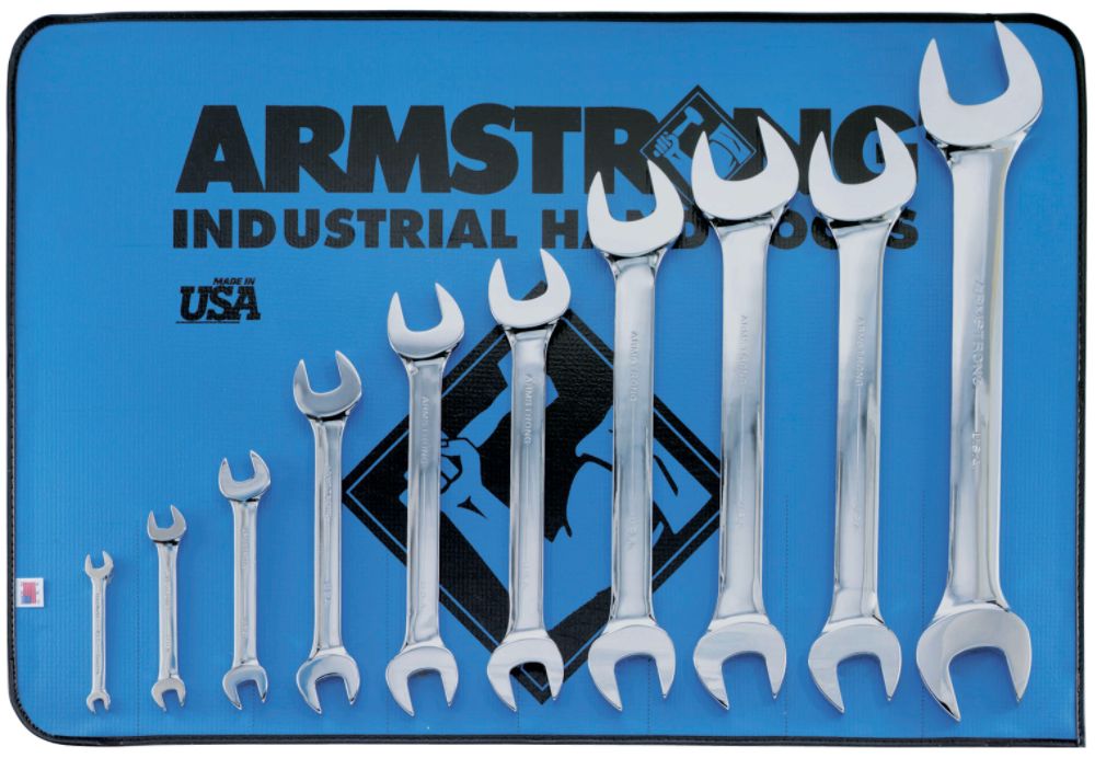 Armstrong&nbsp; 10 pc. Full Polish Open End Wrench Set