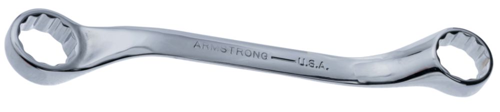 3/8 x 7/16 in. 12 pt. Full Polish 45 degree Offset Short Box Wrench