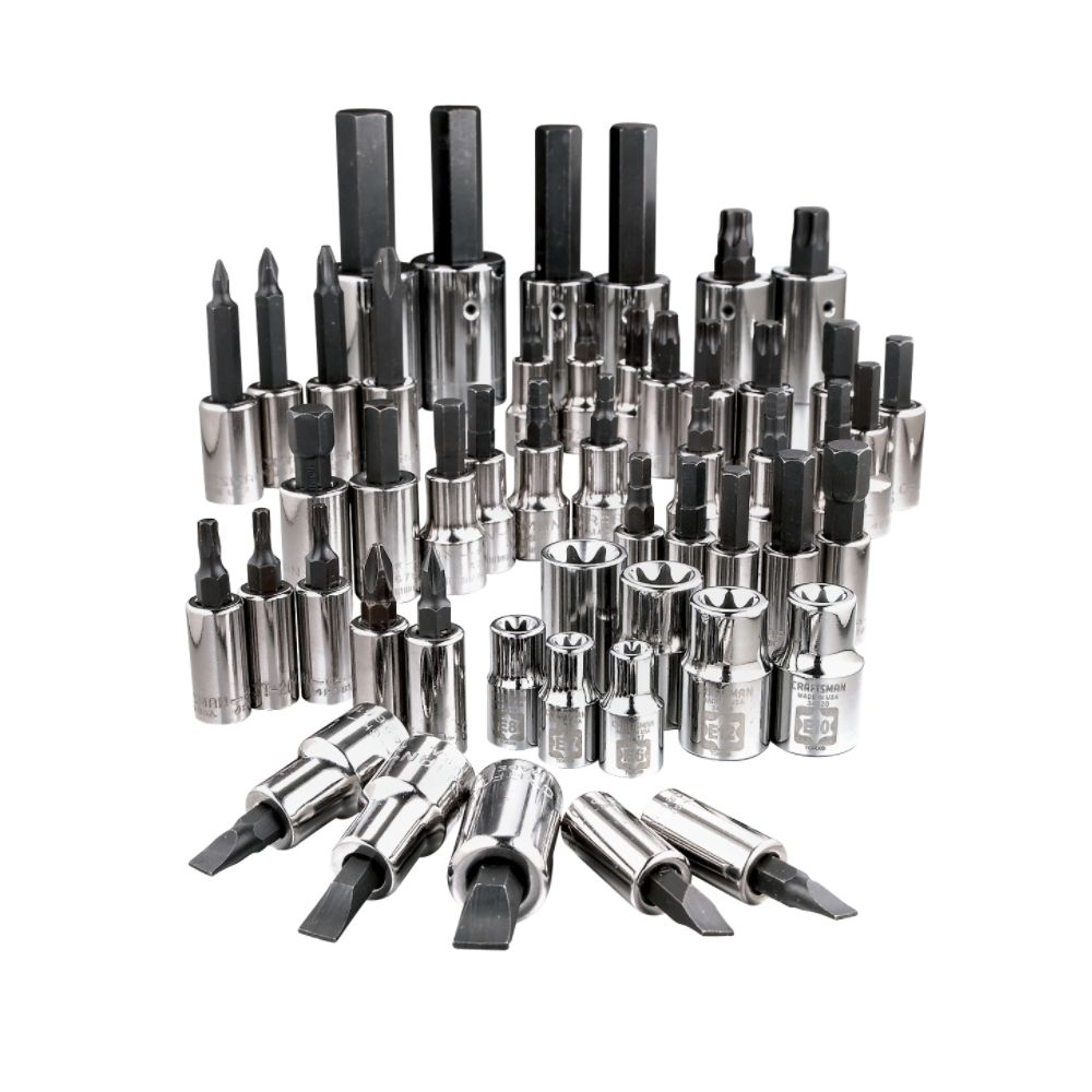 Craftsman 50 pc. 1/4, 3/8 & 1/2 in. dr. Bit and Torx&reg; Socket Set w/ 6 pc. Spark Plug Set at Sears.com