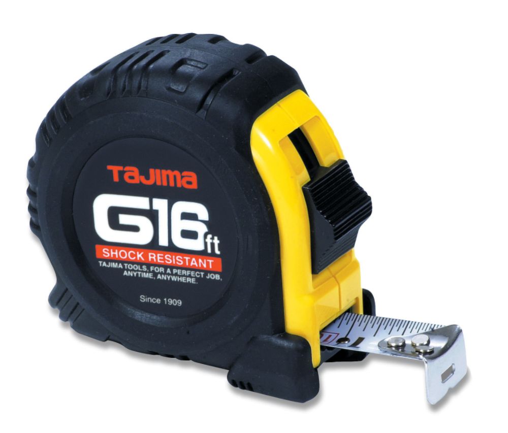Tajima Tool Corp&nbsp; G-16 16 ft. shock resistant tape measure