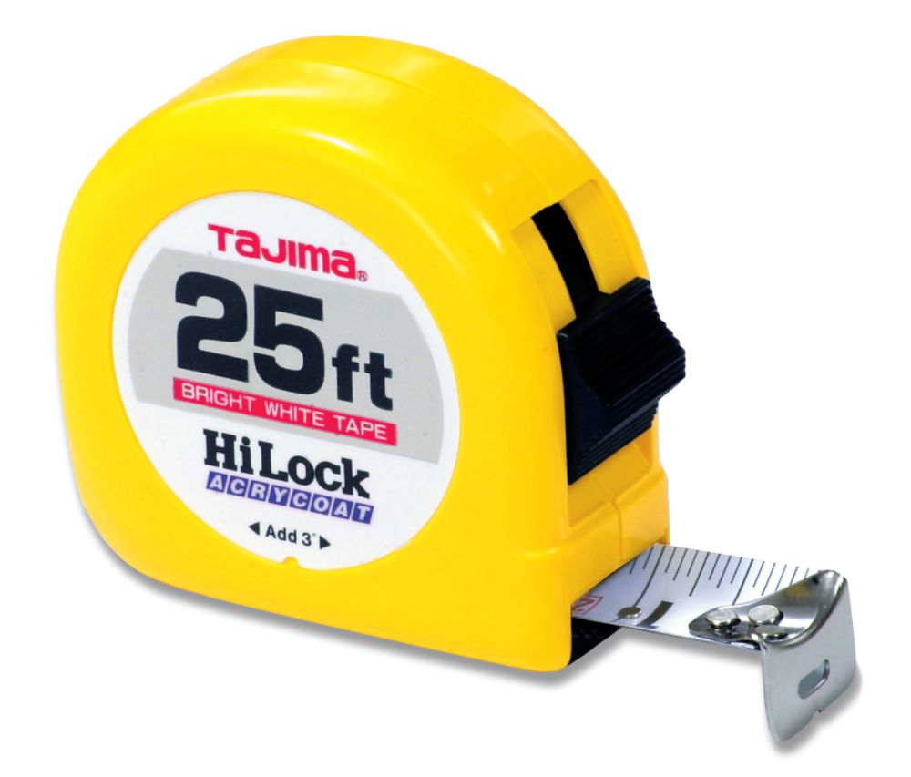 Hi-Lock 25, standard scale 25 ft x 1 inch steel blade