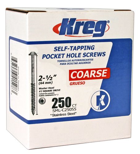 Kreg SCREWS 2.5"#10 SS305 CRSE-250 price decreased by 72%