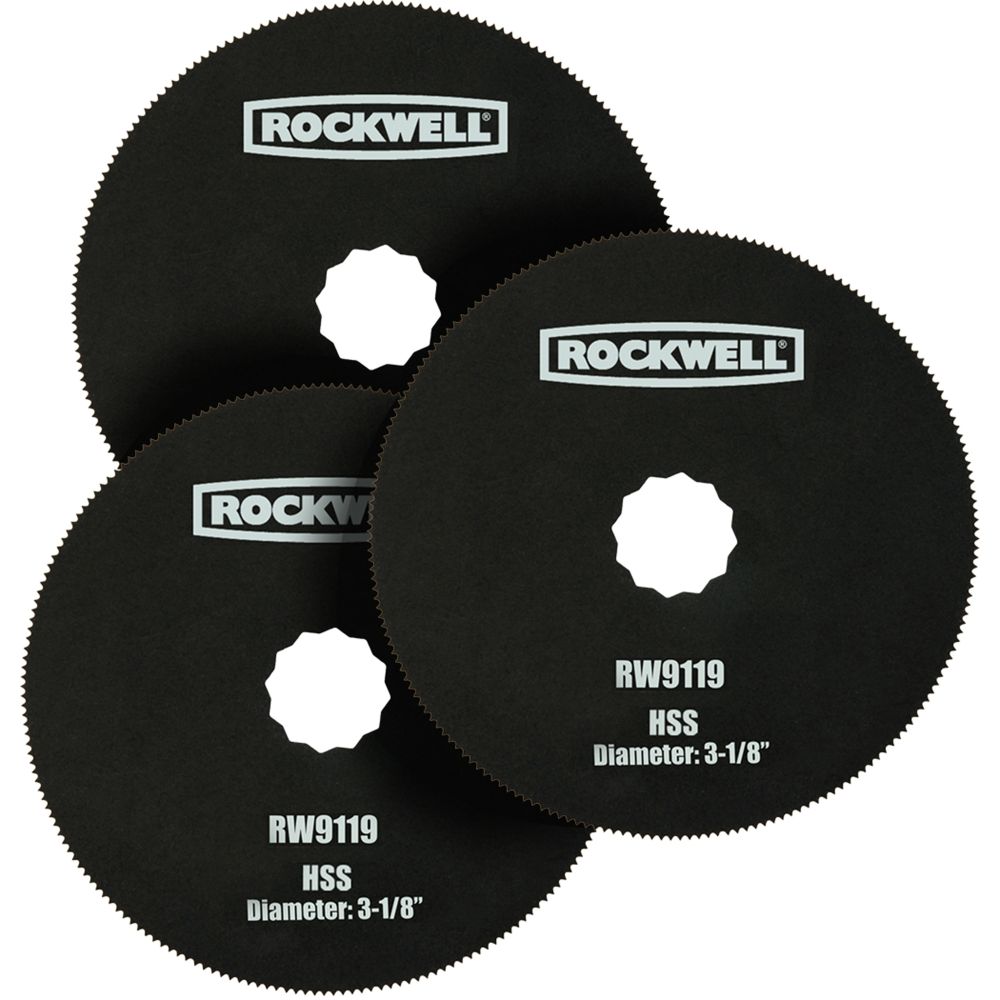 Rockwell 3-1/8 in. HSS Saw Blade, 3 pc. Set
