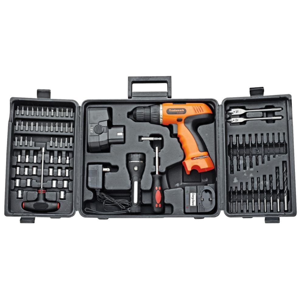 18 volt Cordless Drill with 78 pc. Set