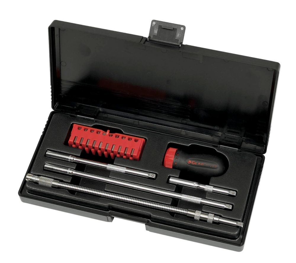 15 Pc Stubby Ratcheting Screwdriver Set