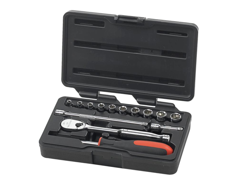 GearWrench 14 Pc. 6 Pt. Standard Metric Socket Set 1/4" Drive