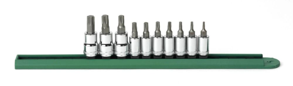 GearWrench 10 Pc. Torx(R) Press Fit Bit Socket Set 1/4" and 3/8" Drive