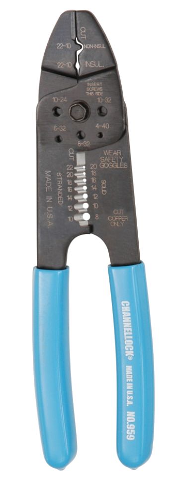 Channellock&nbsp; 8.25 in. Wire Stripper & Crimper