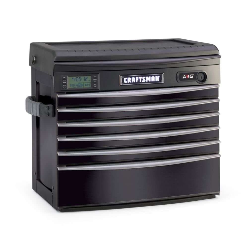 Craftsman AXS 27" 6-Drawer Tool Chest - Black Pearl
