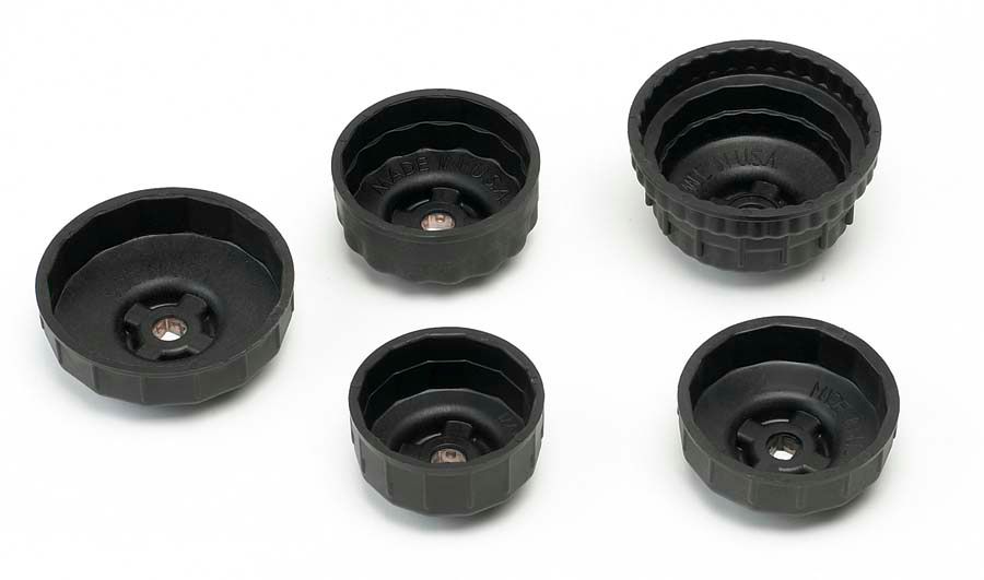 KD Tools&nbsp; Oil Filter End Cap Wrench, 15 Flute, 74/76mm, Plastic Cup