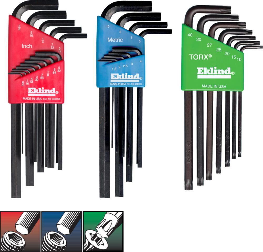Eklind® Hex & Torx® L-Key, 29 key Combo Pack at Kmart.com