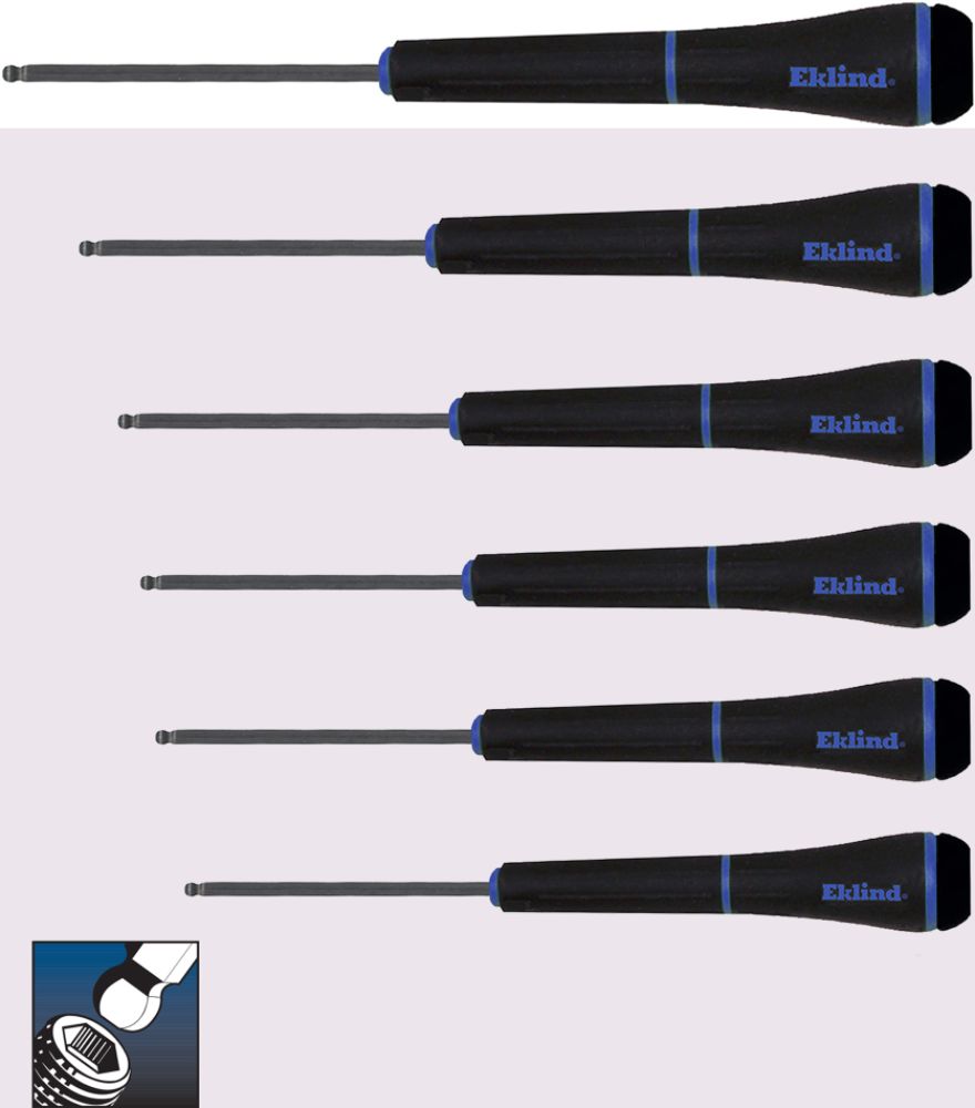 Eklind® PSD™ Precision Screwdriver Set, Ball Hex, 6 Tools: 1.27 to 4 MM & Pouch at Kmart.com