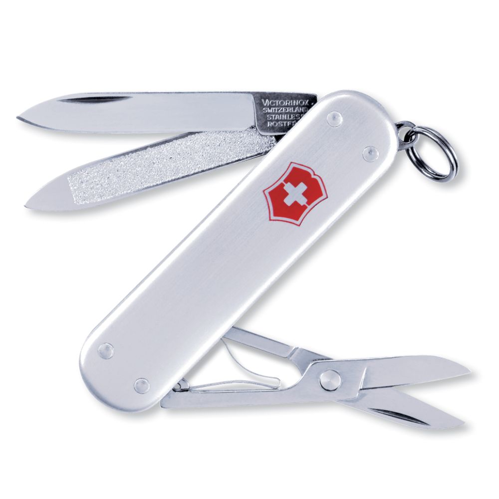 Swiss Army Victorinox Companion, Silver Alox Swiss Army Pocket Knife