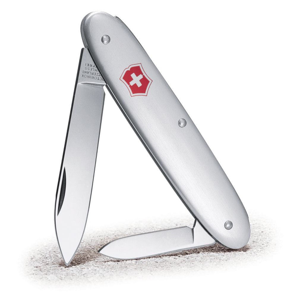 Swiss Army Victorinox Secretary, Silver Alox Swiss Army Pocket Knife