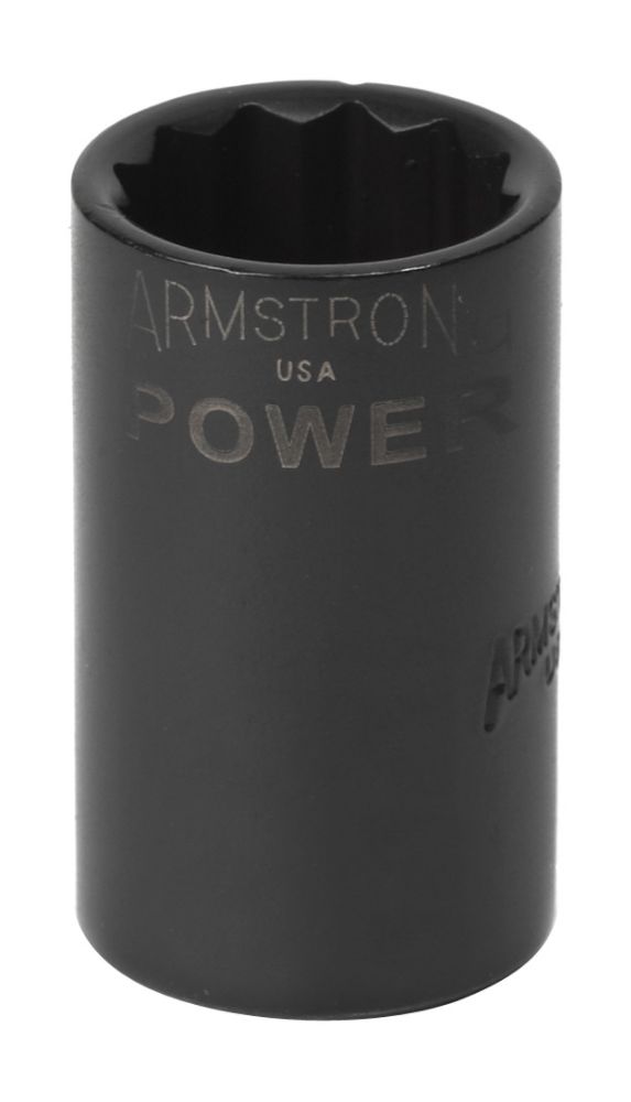Armstrong 1/2 in. Drive 1-1/6 in. 12 point Black Oxide Standard Length Socket at Kmart.com