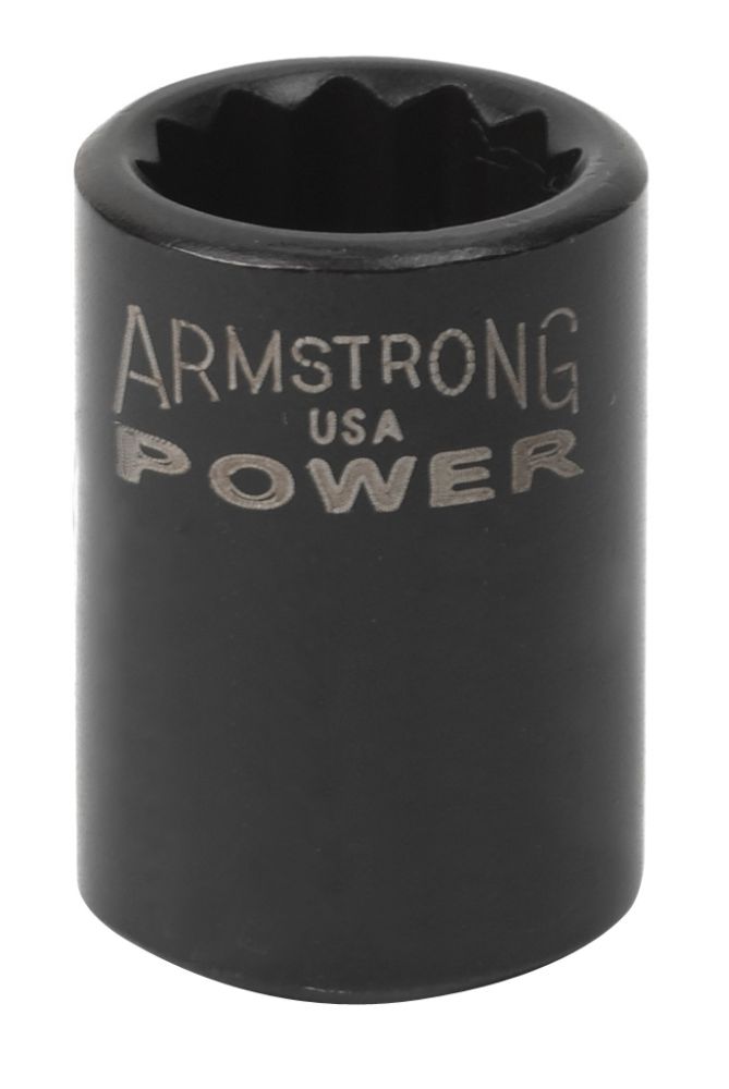 Armstrong 3/8 in. Drive 7/16 in. 12 point Black Oxide Standard Length Socket at Kmart.com