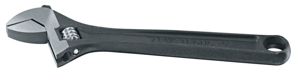 Armstrong&nbsp; 4 in. Adjustable Wrench, Black Oxide Finish