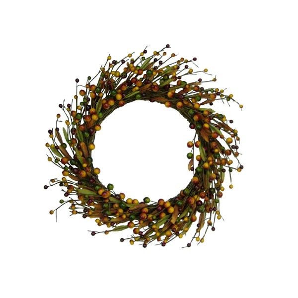 Be Thankful Large Berry Wreath - Red