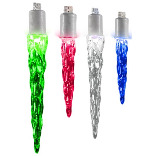 Gemmy Light Show Color Changing 12 Led Icicle Light Set