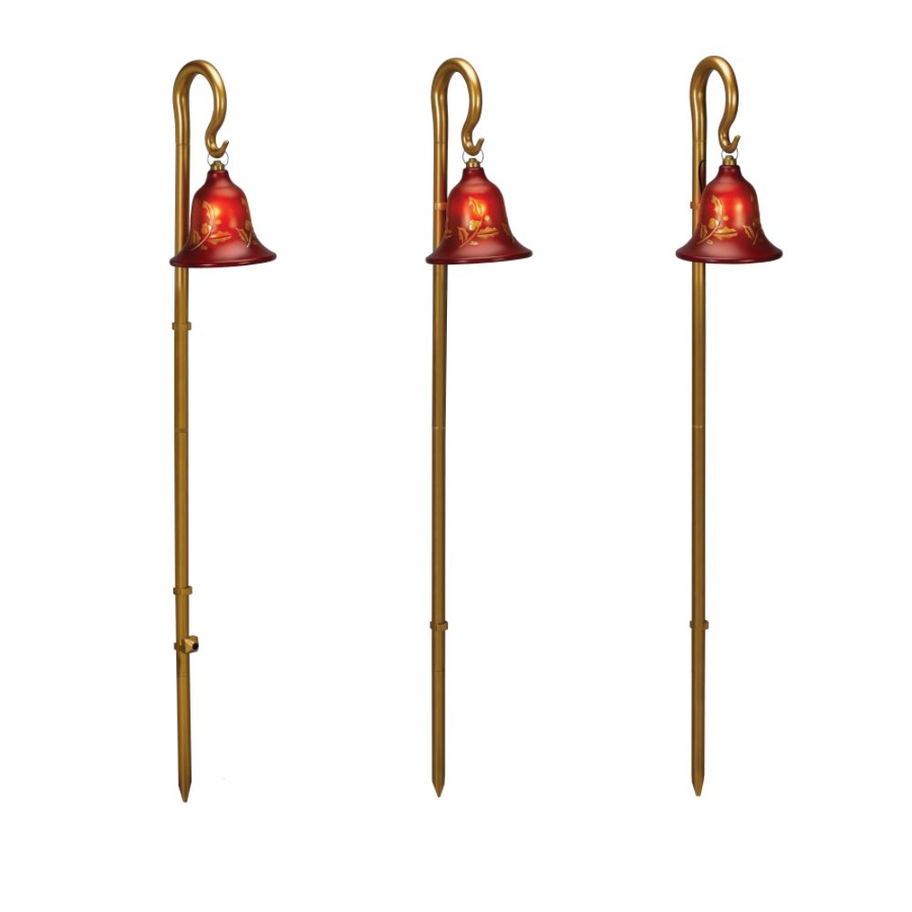 Mr. Christmas Shepherd's Hook With Bell Pathway Lights, Set of 3 Shop