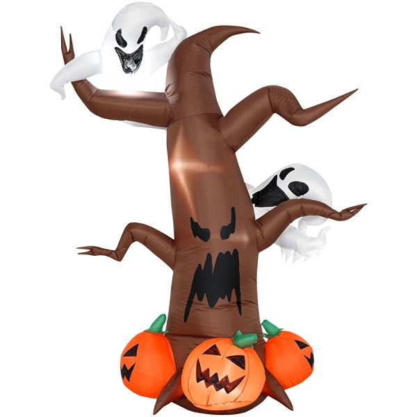 Totally Ghoul Airblown Ghost And Tree