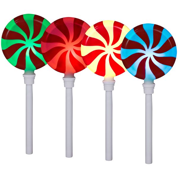 Gemmy 4ct Light Show Pathway Markers