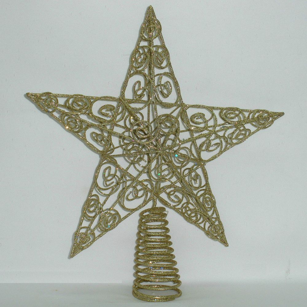 Trim a Home&nbsp; Wire Star With Glitter