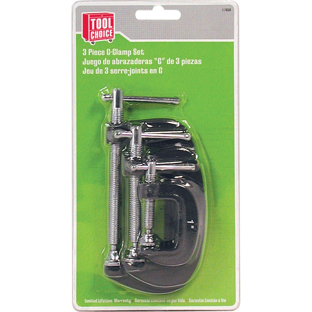 Tool Choice 3 pc. C-Clamp Set at Kmart.com