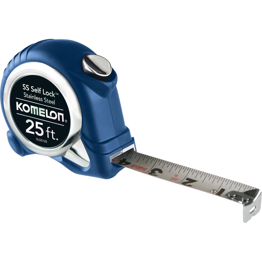 Komelon 25 ft. x 1 in. Stainless Steel Self Lock Tape Measure