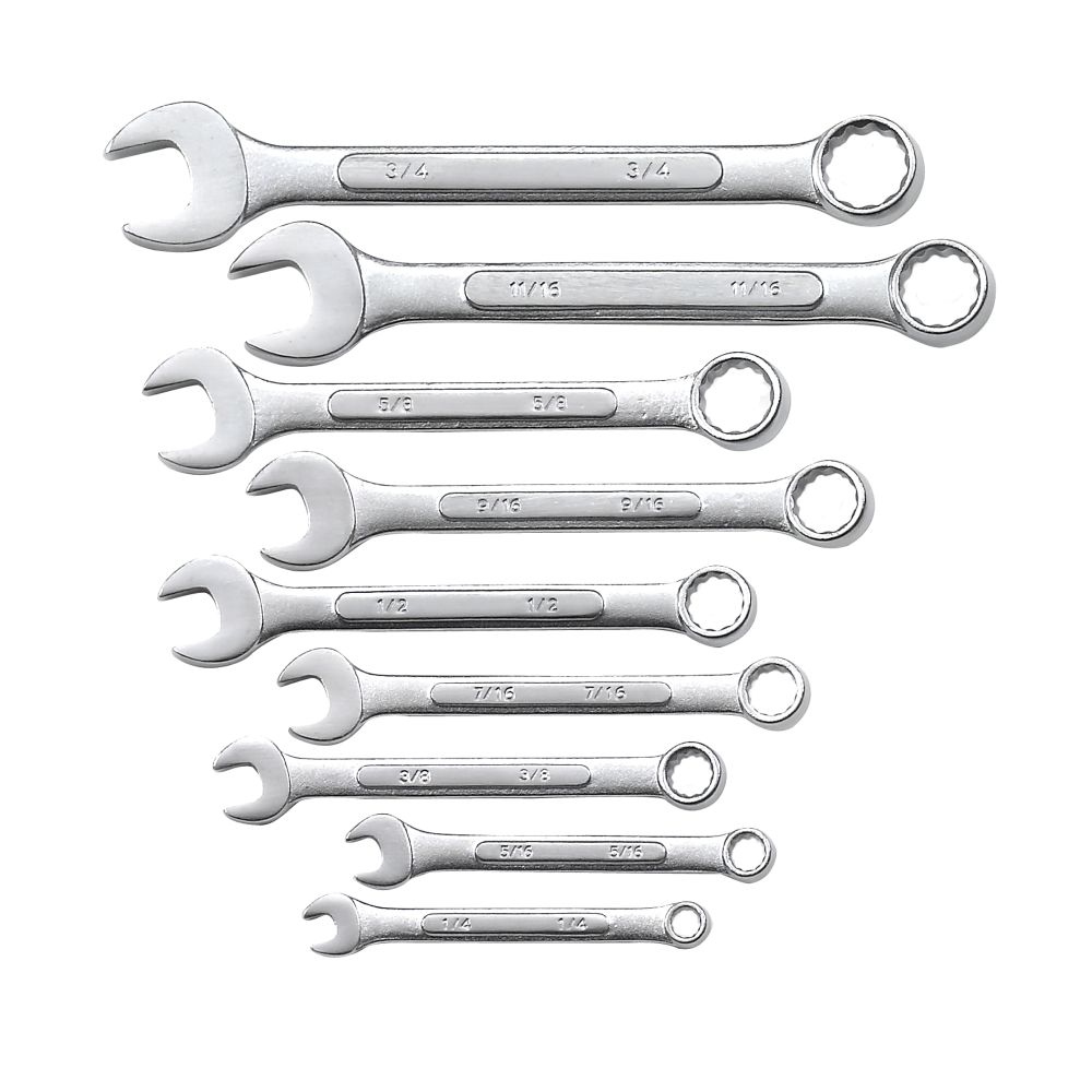 Master Forge&nbsp; 9 pc. Combination Wrench Set SAE