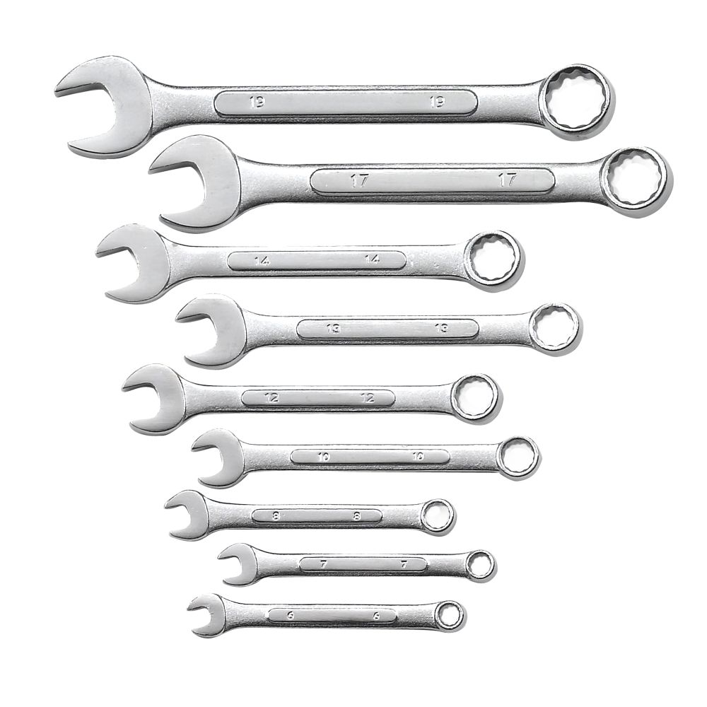 Master Forge 9 pc. Combination Wrench Set Metric