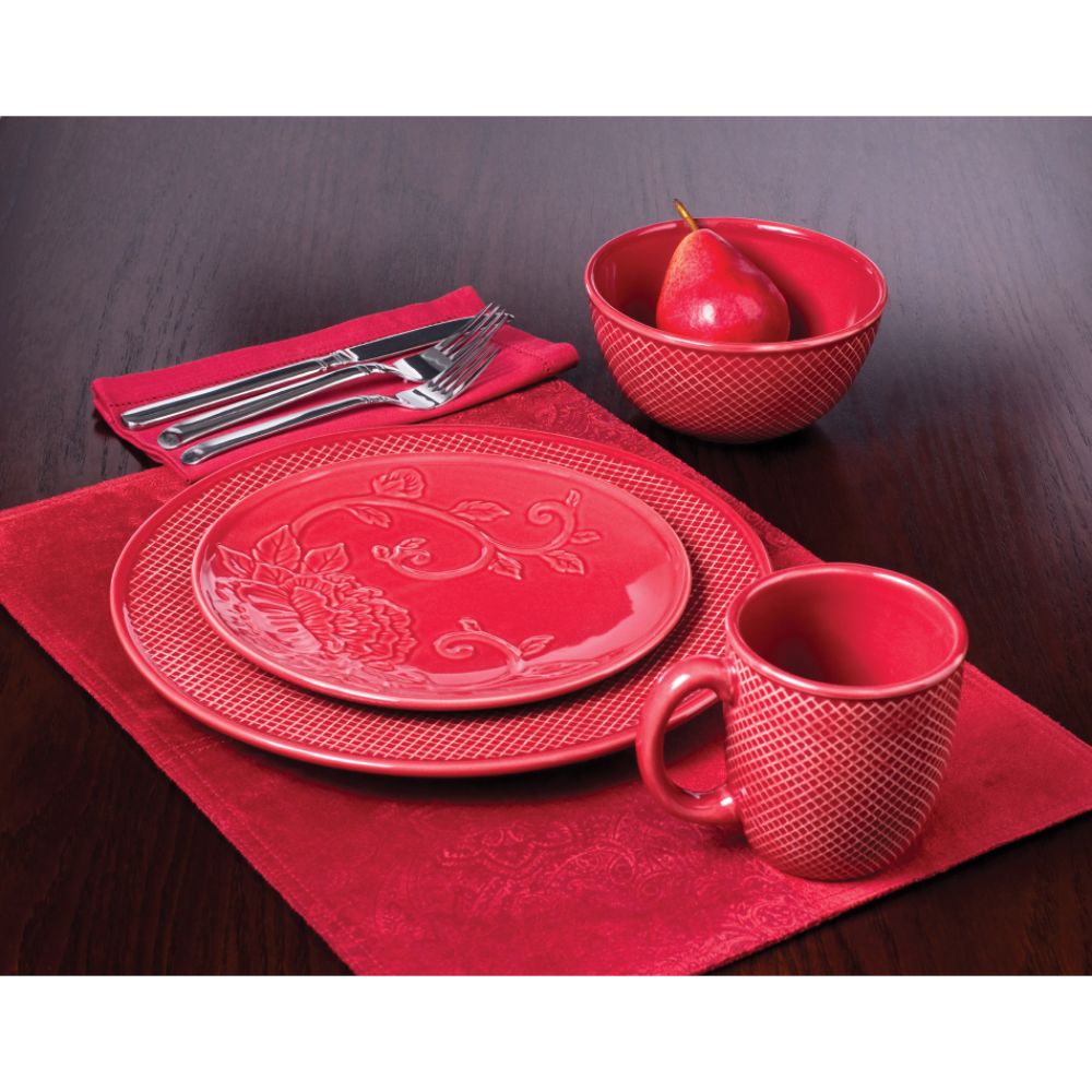 Jaclyn Smith Today Red Diamond Dinnerware Collection