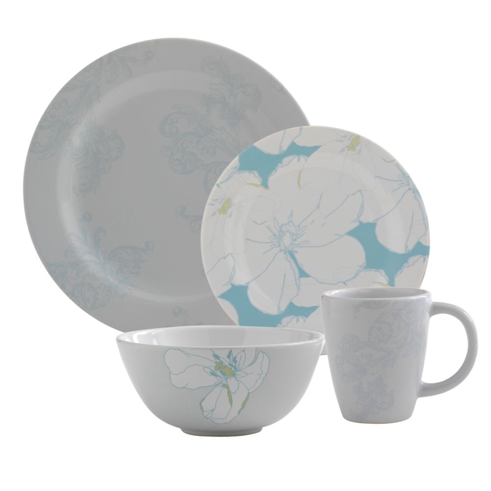 Jaclyn Smith Today Abstract Floral Dinnerware Collection