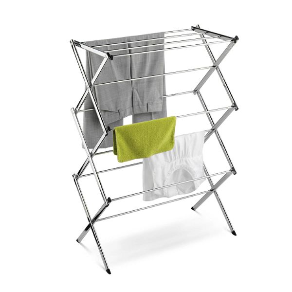 Honey Can Do Chrome Acordion Drying Rack - DRY-01234