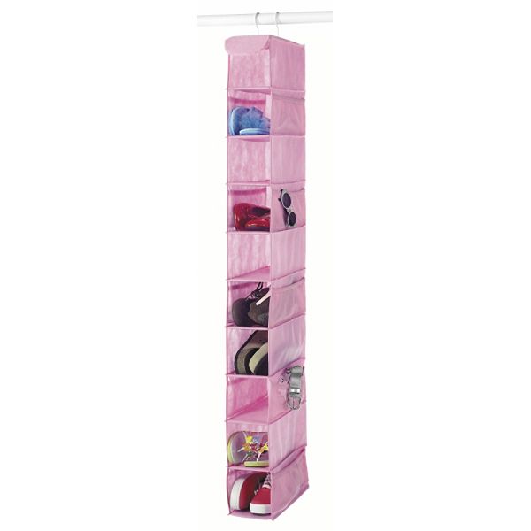 Decor Whitmor Hanging Shoe Organizer Pink 7636-1229-PINK