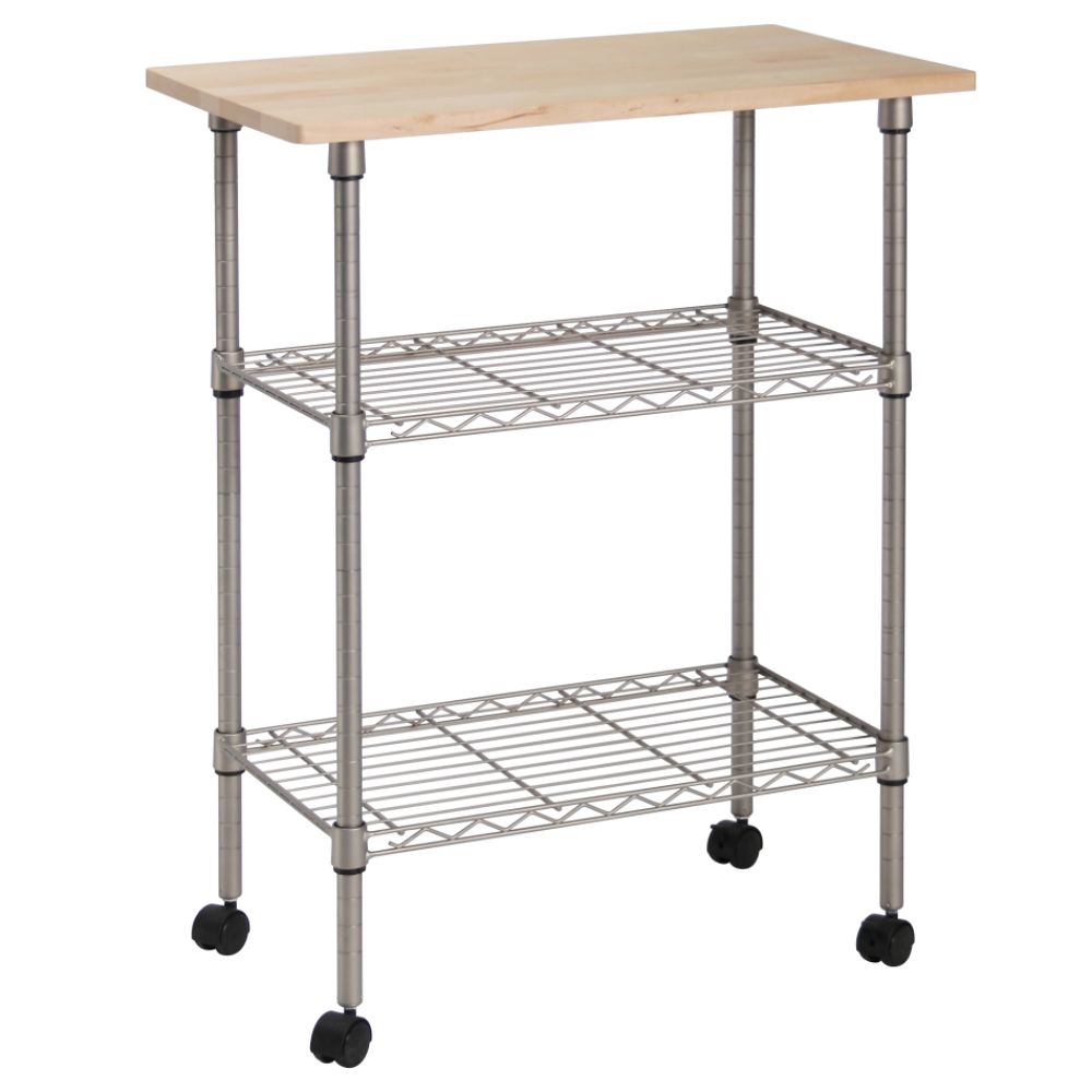 Essential Home 3-Tier Portable Kitchen Cart at Kmart.com