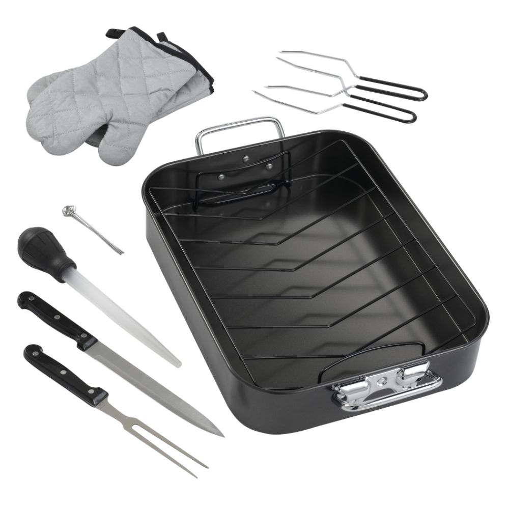 Basic Essentials 10 Piece Non-Stick Steel Roaster Set With 10 MailIn Rebate