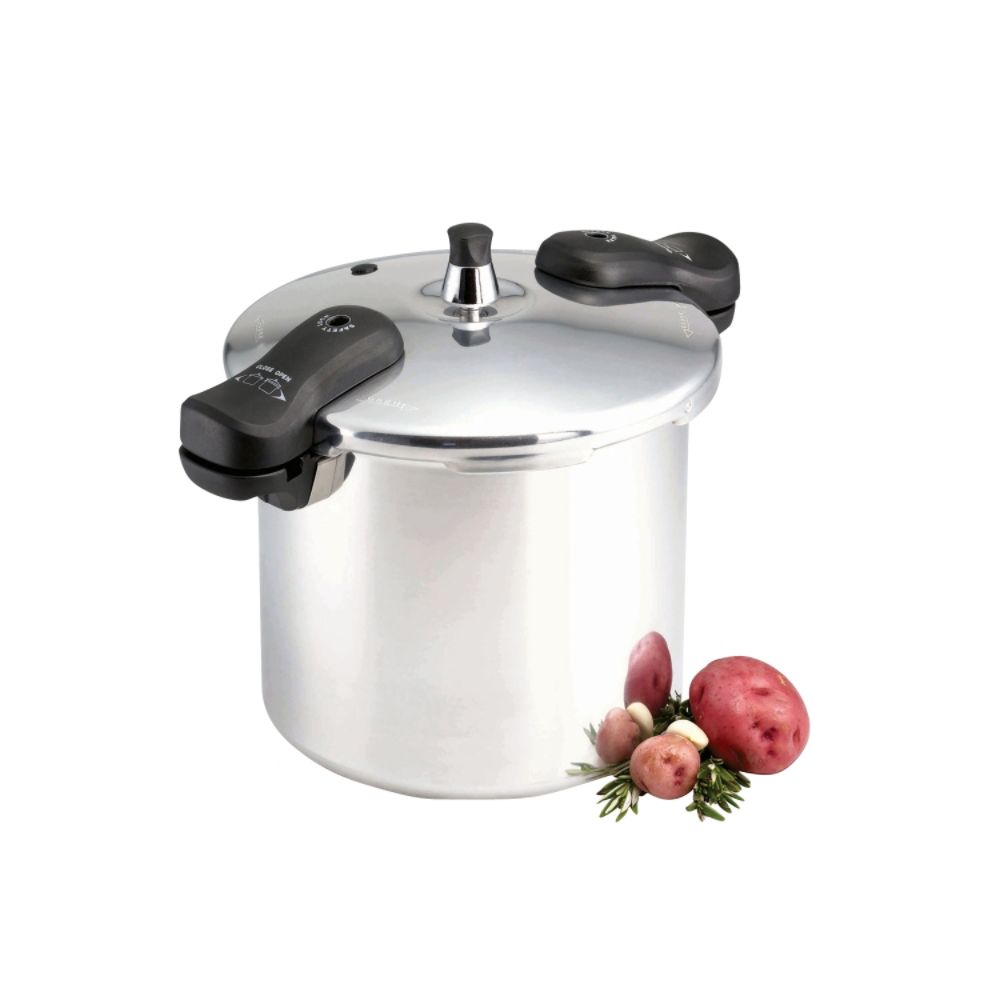Basic Essentials 8 Qt. Aluminum Pressure Cooker