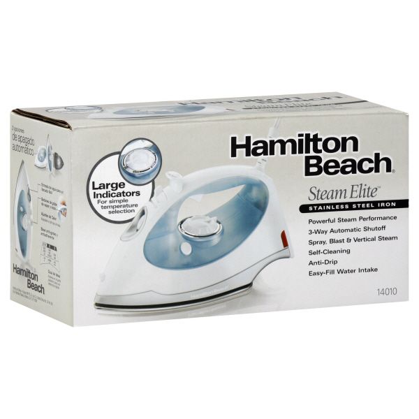Hamilton Beach Steam Elite Iron, Stainless Steel, 1 iron