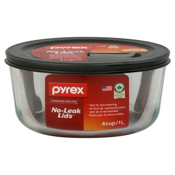 Pyrex No-Leak Lids Bowl, 4 Cup, 1 bowl at Sears.com