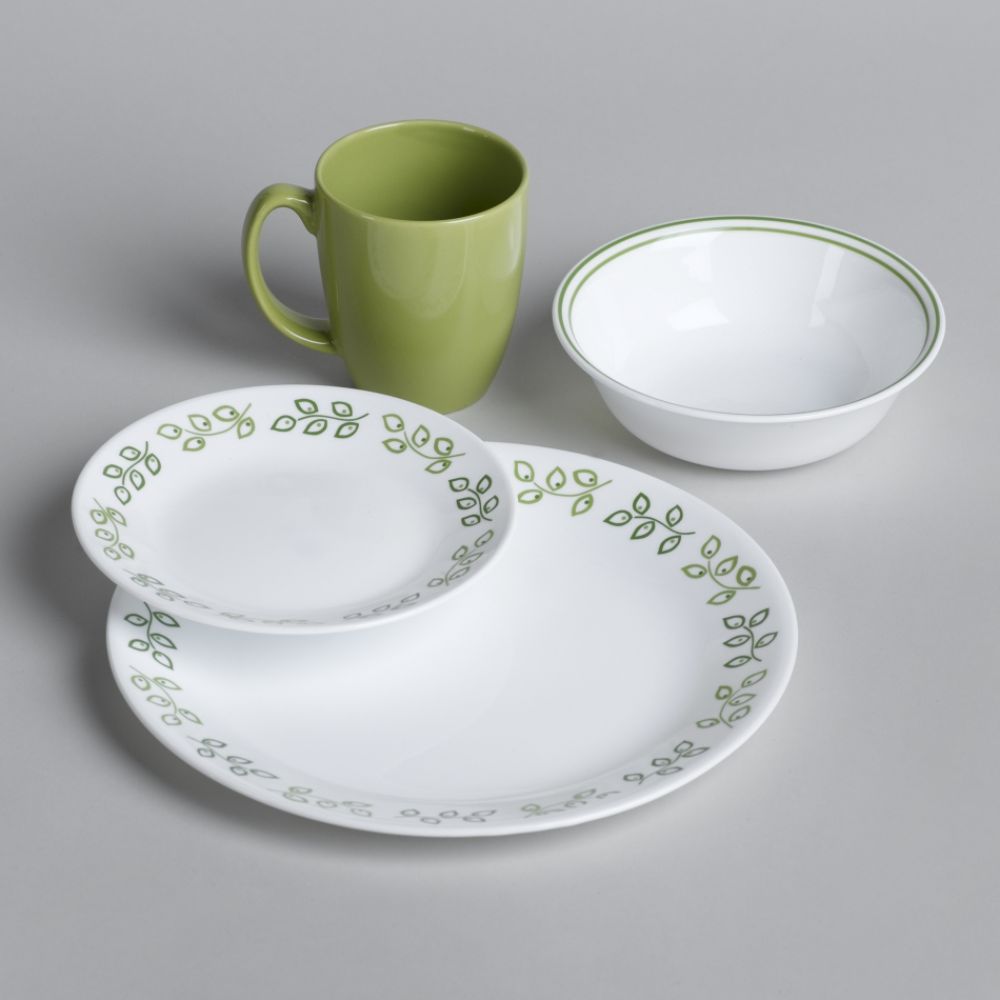 Corelle Livingware Neo Leaf 16-Piece Dinnerware Set