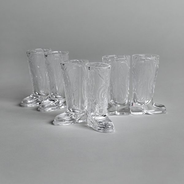 6 Pack Cowboy Boot Shot Glasses 26408350