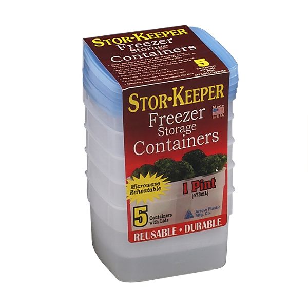 5 Pack 1 Pint Freezer Containers 26892190