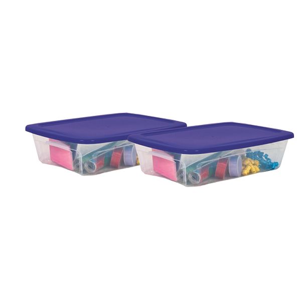 2pk 26qt Clear Underbed Violet 29089420