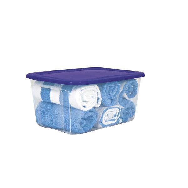 50qt Clear Violet Lid 29091200