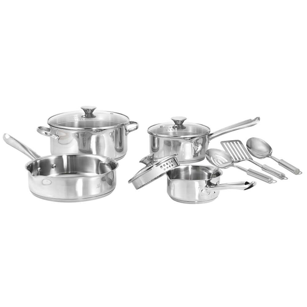 Wearever Stainless Steel Cook N Strain 10 Piece Cookware Set