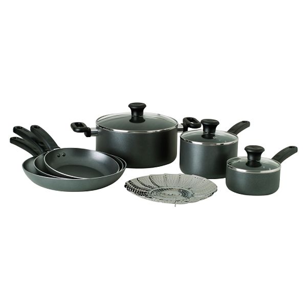 T-Fal Banquet Grey 10 Piece Set