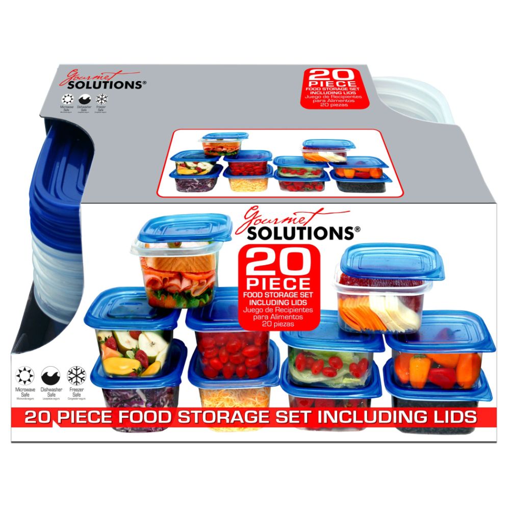Essential Home 20 Piece Food Storage Set